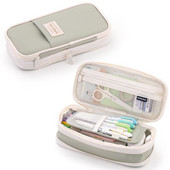 Kawaii zelene pernice velikog kapaciteta, slatki držač za torbicu, platnena torba za olovke, perivi školski pribor, korejski pribor