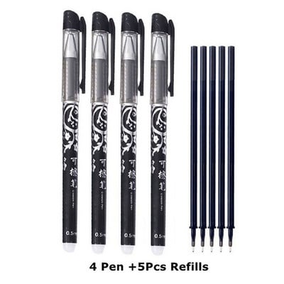 Brisiva gel olovka za punjenje Set štapića 0,5 mm periva ručka Čarobna brisiva olovka za školske olovke Alat za pisanje Kawaii pribor