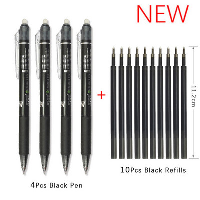 Tinta velikog kapaciteta Izbrisiva olovka 0,5 mm Push Automatska gel olovka Periva ručka Čarobna brisiva dopuna Štapići Dulja škola pisanja