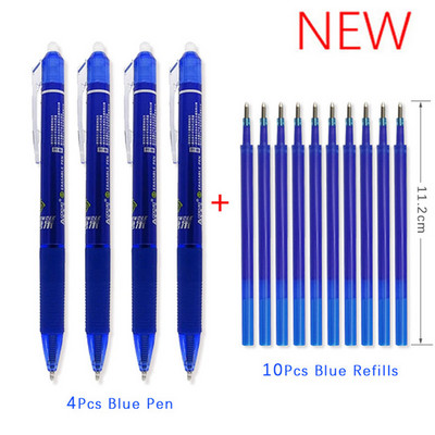 Tinta velikog kapaciteta Izbrisiva olovka 0,5 mm Push Automatska gel olovka Periva ručka Čarobna brisiva dopuna Štapići Dulja škola pisanja