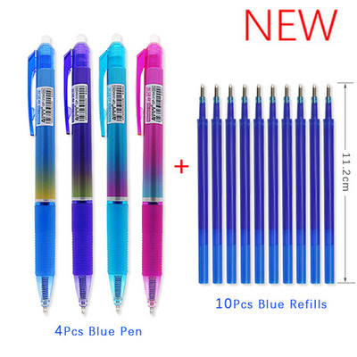 Tinta velikog kapaciteta Izbrisiva olovka 0,5 mm Push Automatska gel olovka Periva ručka Čarobna brisiva dopuna Štapići Dulja škola pisanja