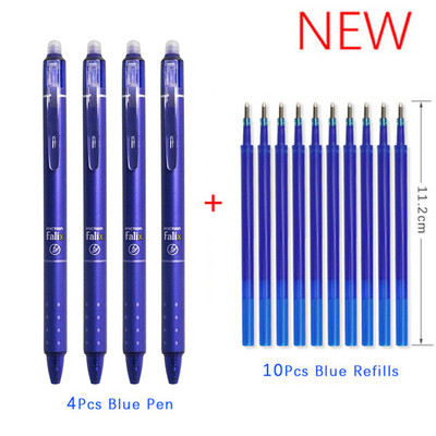 Tinta velikog kapaciteta Izbrisiva olovka 0,5 mm Push Automatska gel olovka Periva ručka Čarobna brisiva dopuna Štapići Dulja škola pisanja