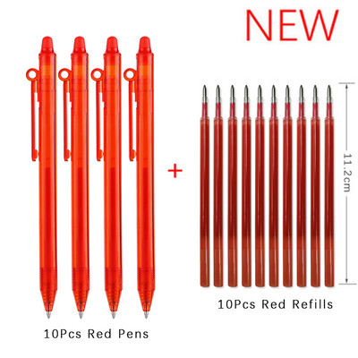 Tinta velikog kapaciteta Izbrisiva olovka 0,5 mm Push Automatska gel olovka Periva ručka Čarobna brisiva dopuna Štapići Dulja škola pisanja