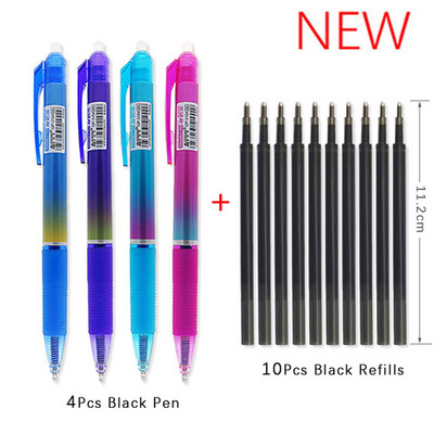 Tinta velikog kapaciteta Izbrisiva olovka 0,5 mm Push Automatska gel olovka Periva ručka Čarobna brisiva dopuna Štapići Dulja škola pisanja