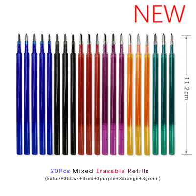 Tinta velikog kapaciteta Izbrisiva olovka 0,5 mm Push Automatska gel olovka Periva ručka Čarobna brisiva dopuna Štapići Dulja škola pisanja