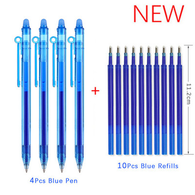 Tinta velikog kapaciteta Izbrisiva olovka 0,5 mm Push Automatska gel olovka Periva ručka Čarobna brisiva dopuna Štapići Dulja škola pisanja