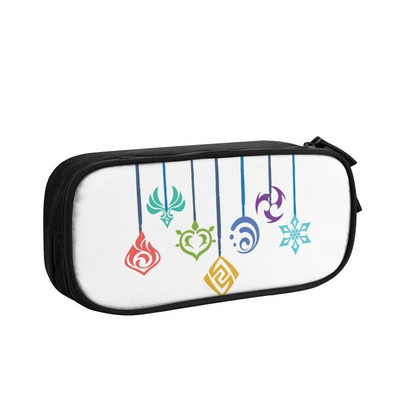 Kaedehara Kazuha Maple Pencil Case for Boys Gilrs Custom Genshin Impact Anime Game Голям капацитет Химикалка Кутия Чанта Ученически пособия