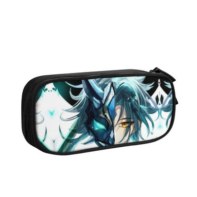 Kaedehara Kazuha Maple Pencil Case for Boys Gilrs Custom Genshin Impact Anime Game Голям капацитет Химикалка Кутия Чанта Ученически пособия