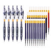 0,5 mm set gel olovaka na uvlačenje s crnom/crvenom/plavom tintom Kemijska olovka za pisanje Dodatna punjenja Uredski pribor Školski pribor Pribor