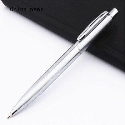 Visokokvalitetne 039 Push zlatne i srebrne boje Poslovni ured Kemijske olovke srednjeg vrha Novi uredski pribor Školski pribor