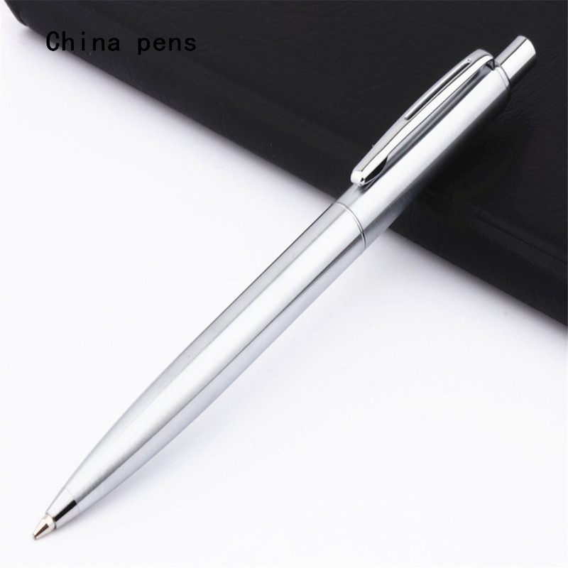 Visokokvalitetne 039 Push zlatne i srebrne boje Poslovni ured Kemijske olovke srednjeg vrha Novi uredski pribor Školski pribor