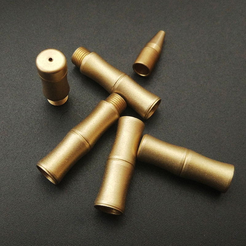 Šlifuotas Nuimamas bambuko ritininis rašiklis GOLDEN matinis auksinis metalas Kanceliarinės prekės Biuro reikmenys Rašymas