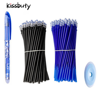 Set 0,5 mm gel olovke s plavom crnom tintom Izbrisiva šipka za punjenje Ručka koja se može prati Ručka s gel olovkom za pisanje u školi i uredu.