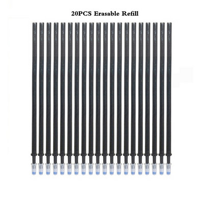 0,5 mm dzēšams pildspalvu komplekts zila, melna tintes želejveida pildspalva, dzēšams uzpildīšanas stienis, mazgājams rokturis skolas un biroja rakstīšanai rakstāmpiederumiem, gēla tintes pildspalva