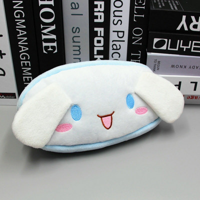 Kawaii Японски калъф за моливи Ученически канцеларски материали за момичета Кутия за писалка Сладка плюшена козметична чанта Голям капацитет Ученически принадлежности