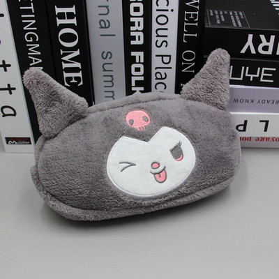 Kawaii Японски калъф за моливи Ученически канцеларски материали за момичета Кутия за писалка Сладка плюшена козметична чанта Голям капацитет Ученически принадлежности