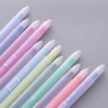 9/12 PCS Комплект цветни гел химикалки Kawaii blue 0,5 mm химикалка за дневник Cute School канцеларски материали