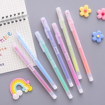9/12 PCS Комплект цветни гел химикалки Kawaii blue 0,5 mm химикалка за дневник Cute School канцеларски материали