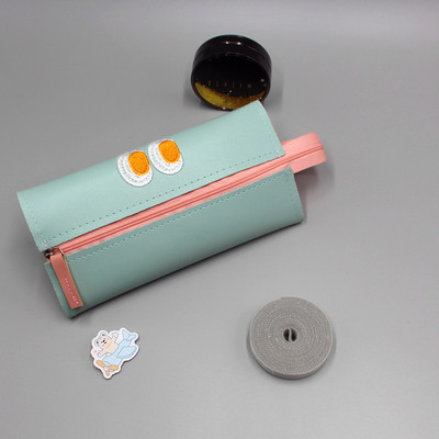 Penālis Melns Trousse Scolaire Ādas Estuches Escolares lielas ietilpības penālis Piornik Kawaii kancelejas piederumu zīmuļu maisiņš