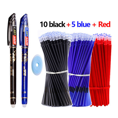 Set brisivih gel olovaka 0,5 mm Fine point plava kawaii kemijska olovka za pisanje Uredski školski pribor