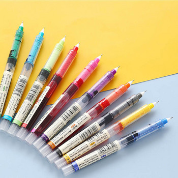 Цветна, бързосъхнеща, с голям капацитет 0,5 мм мастило, гел-писалка, течна ролкова химикалка, дневник за писане, офис стационарно безплатна доставка