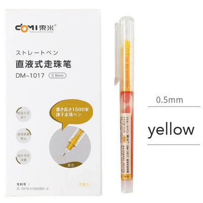 U boji, brzo sušenje, veliki kapacitet od 0,5 mm tinte, gel olovka, tekuća roler olovka, dnevnik pisanja, uredski materijal Besplatna dostava