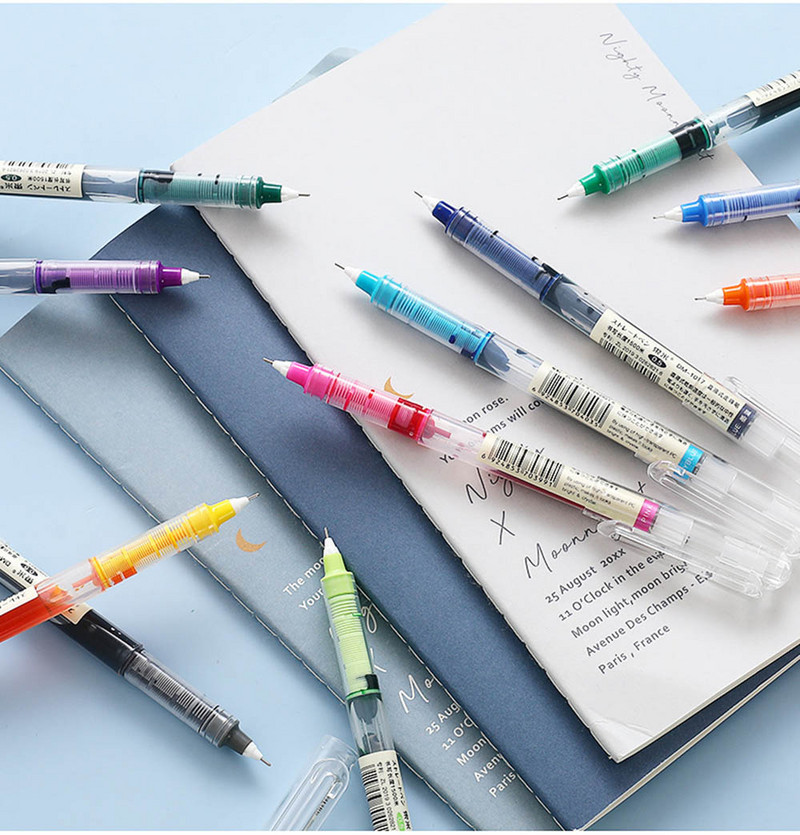 U boji, brzo sušenje, veliki kapacitet od 0,5 mm tinte, gel olovka, tekuća roler olovka, dnevnik pisanja, uredski materijal Besplatna dostava