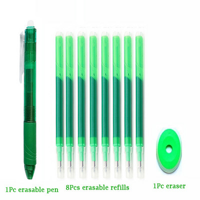 0,7 mm Magic Erasable Pen Press Gel Pen Set 8 boja Izbrisivi štap za punjenje Gel tinta Uredski materijal Olovke na uvlačenje Perive ručke