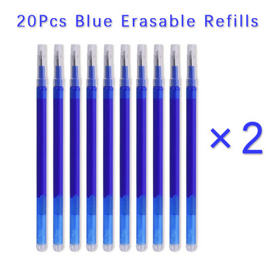 20 kom/lot tinte velikog kapaciteta 0,5 mm Izbrisivo punjenje Visokokvalitetno 8 boja zamjenjivo punjenje za kemijsku olovku Uredska školska olovka