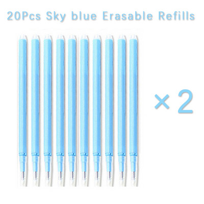 20 kom/lot tinte velikog kapaciteta 0,5 mm Izbrisivo punjenje Visokokvalitetno 8 boja zamjenjivo punjenje za kemijsku olovku Uredska školska olovka