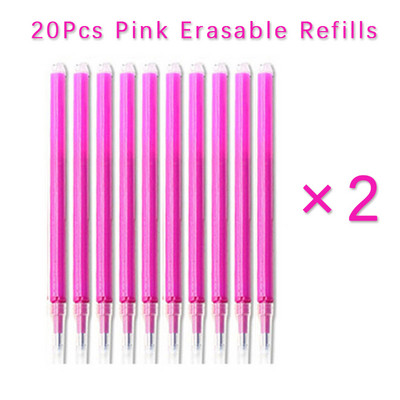 20 kom/lot tinte velikog kapaciteta 0,5 mm Izbrisivo punjenje Visokokvalitetno 8 boja zamjenjivo punjenje za kemijsku olovku Uredska školska olovka