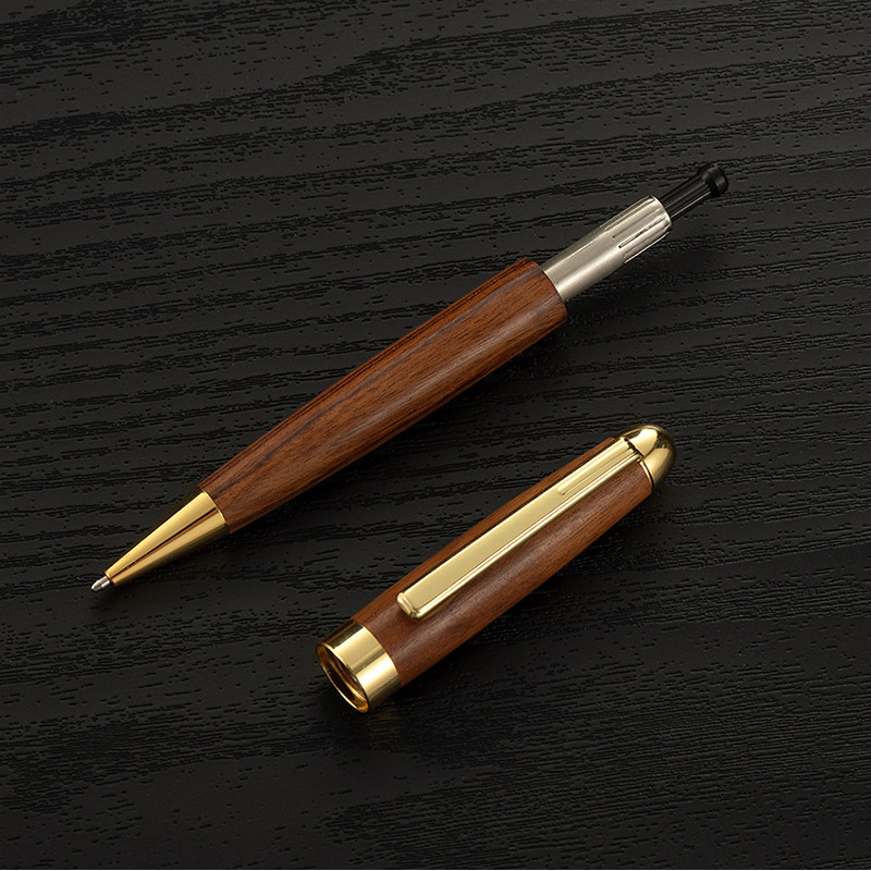 Retro žalvariniai mediniai tušinukai Nešiojami sukamieji rašikliai Mokytojų dovanos Mokyklai Biuro Rašymo reikmenys Verslo parašo reikmenys