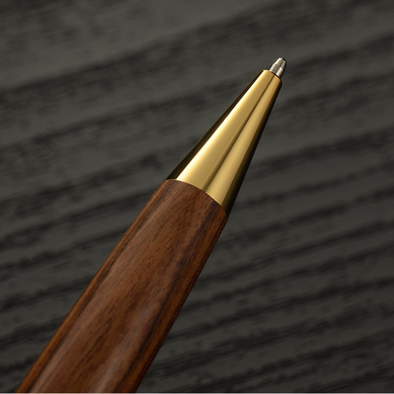 Retro žalvariniai mediniai tušinukai Nešiojami sukamieji rašikliai Mokytojų dovanos Mokyklai Biuro Rašymo reikmenys Verslo parašo reikmenys