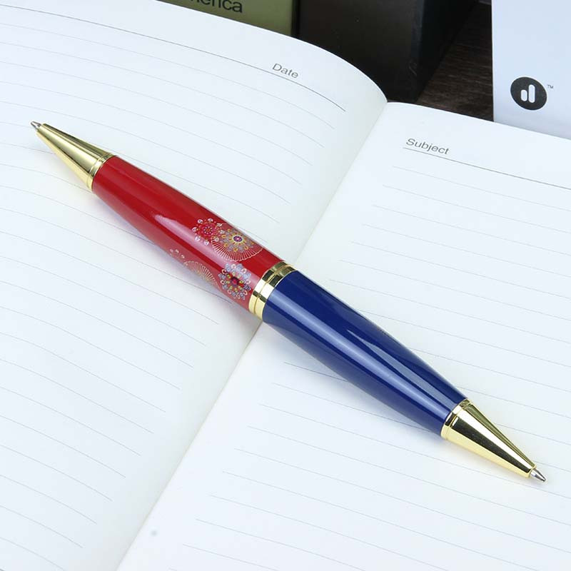 Metalne kemijske olovke 2 u 1 Kreativna crna/plava tinta Alati za potpis Višebojna kemijska olovka Pribor za pisanje učenika Školski pribor