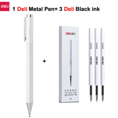 Deli metalne olovke za natpise Mijia gel olovka PREMEC Smooth Switzerland Refill 0,5 mm Japanska crna i plava tinta olovka za potpis na poklon