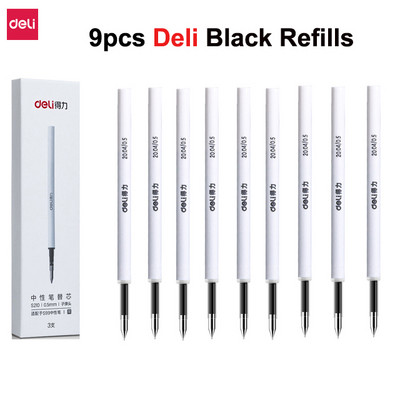 Deli metalne olovke za natpise Mijia gel olovka PREMEC Smooth Switzerland Refill 0,5 mm Japanska crna i plava tinta olovka za potpis na poklon