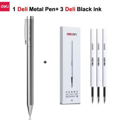 Deli metalne olovke za natpise Mijia gel olovka PREMEC Smooth Switzerland Refill 0,5 mm Japanska crna i plava tinta olovka za potpis na poklon