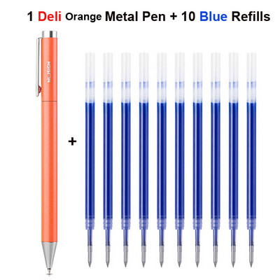 Deli metalne olovke za natpise Mijia gel olovka PREMEC Smooth Switzerland Refill 0,5 mm Japanska crna i plava tinta olovka za potpis na poklon