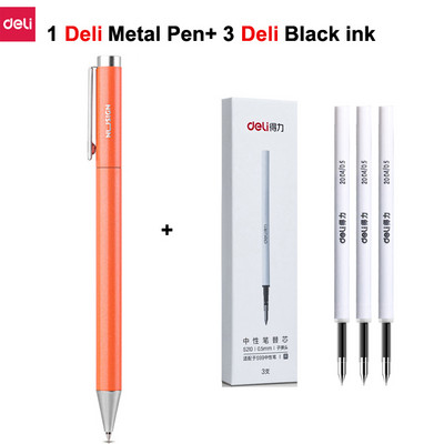 Deli metalne olovke za natpise Mijia gel olovka PREMEC Smooth Switzerland Refill 0,5 mm Japanska crna i plava tinta olovka za potpis na poklon