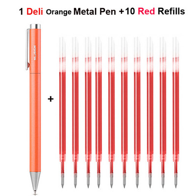 Deli metalne olovke za natpise Mijia gel olovka PREMEC Smooth Switzerland Refill 0,5 mm Japanska crna i plava tinta olovka za potpis na poklon