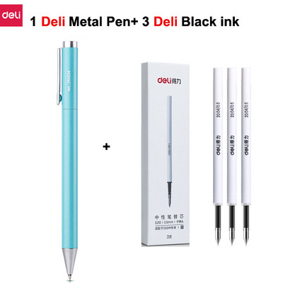 Deli metalne olovke za natpise Mijia gel olovka PREMEC Smooth Switzerland Refill 0,5 mm Japanska crna i plava tinta olovka za potpis na poklon
