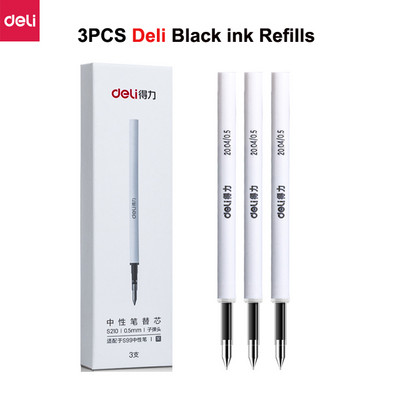 Deli metalne olovke za natpise Mijia gel olovka PREMEC Smooth Switzerland Refill 0,5 mm Japanska crna i plava tinta olovka za potpis na poklon