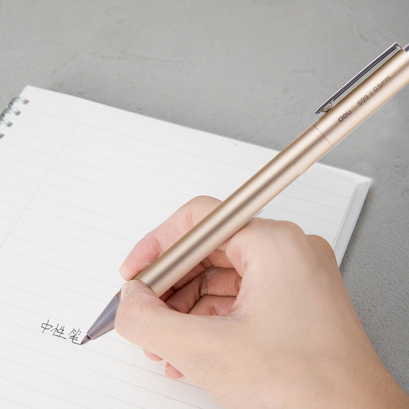 Deli metalne olovke za natpise Mijia gel olovka PREMEC Smooth Switzerland Refill 0,5 mm Japanska crna i plava tinta olovka za potpis na poklon