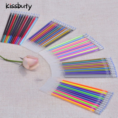 12/24 Colors Gel στυλό Refill Rod Glitter Πολύχρωμη Ζωγραφική Ράβδος Ανταλλακτικών Μανδρών γραφής για τη λαβή και Σχολικά επιστολόχαρτα
