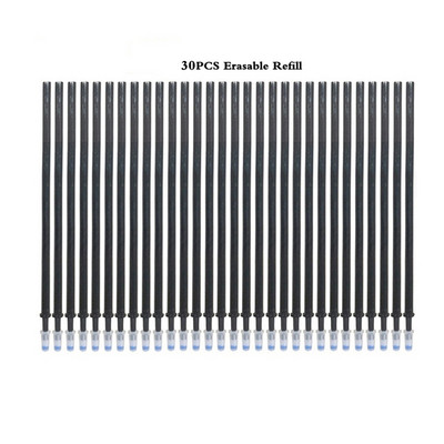 Jauka kaķa dzēšama pildspalva 0,38 mm mazgājams rokturis burvju dzēšgumijas želejveida pildspalva, zila tinte, dzēšama uzpilde, stienītis, bērnu skolas kancelejas preces