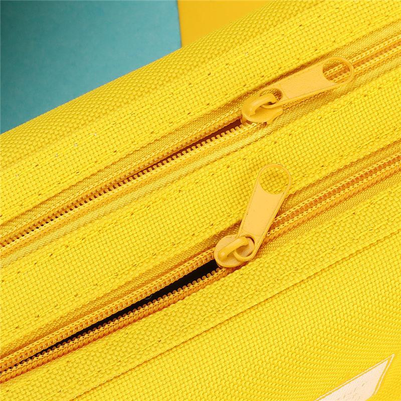 Nagy kapacitású vászon tolltartó Dupla iskolai tolltartó Irodaszer táska Tárolótáska tok Irodaszerek diák ajándékdoboz