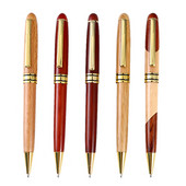 Materijal od sandalovine Olovka s potpisom Kreativna rotirajuća drvena kemijska olovka Osobnost Poslovna retro kemijska olovka Uredski alati za pisanje