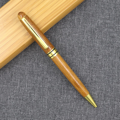 Materijal od sandalovine Olovka s potpisom Kreativna rotirajuća drvena kemijska olovka Osobnost Poslovna retro kemijska olovka Uredski alati za pisanje