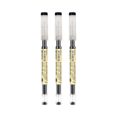 0,35 mm gēla komplekta pildspalvas Sarkanas/melnas/zilas tintes uzpildes stieņa japāņu MUJI pildspalva rokturam Skolas biroja rakstīšanas piederumi