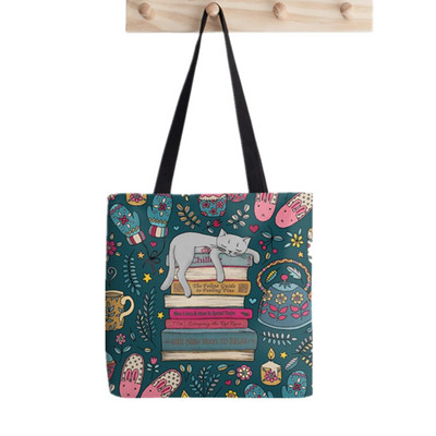 Shopper Anatomy Black Print Tote Geantă Print Tote Geantă femei Harajuku Shopper Handbag Fată Geantă de cumpărături Lady Canvas Bag